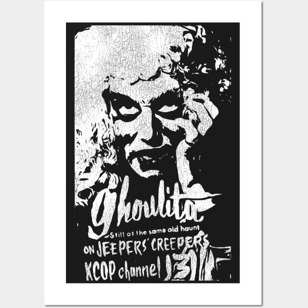 Ghoulita Jeepers Creepers Theater Horror Host KCOP LA Wall Art by darklordpug